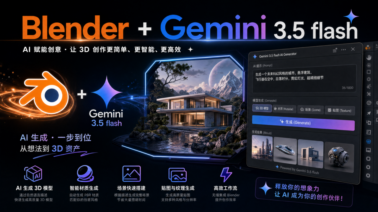 Blender-AI 建模插件